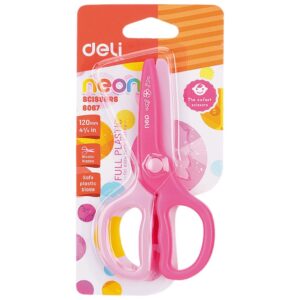 Žirklės DELI, 12cm, plastikinės vaikiškos - Image 2