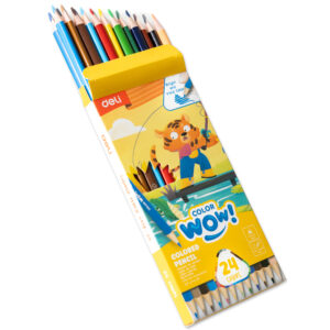 Spalvoti pieštukai DELI ColorWow tribriauniai, 24 spalvų - Image 6