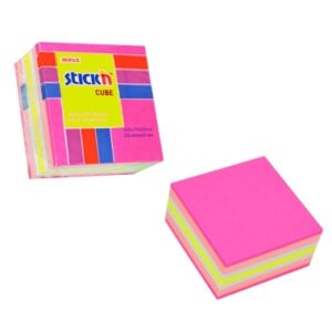 Lipnūs lapeliai Stick´n, 51x51mm, 250 lapelių, rožinės spalvos atspalviai