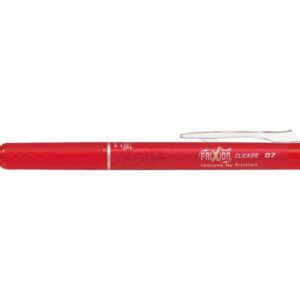 Automatinis tušinukas Pilot Frixion Clicker, gelinis, 0.7mm, su trintuku, raudonos spalvos