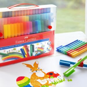 Flomasteriai Faber-Castell Connector felt-tip, 80 spalvų - Image 2