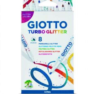 Flomasteriai Fila Giotto Turbo Glitter, 8 sp. - Image 2