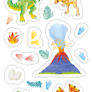 Spalvoti pieštukai Faber-Castell Dino 10+3 spalvų - Image 3