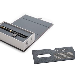 Plunksnakotis Parker Sonnet Matte Black GT Fine - Image 2
