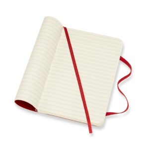 *Užrašų knygutė Moleskine Classic 9x14cm, linijomis, minkštu viršeliu, raudonos spalvos - Image 3
