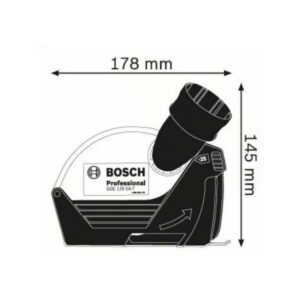 Dulkių nusiurbimo sistema kampiniams šlifuokliams BOSCH GDE 125 EA-T - Image 2
