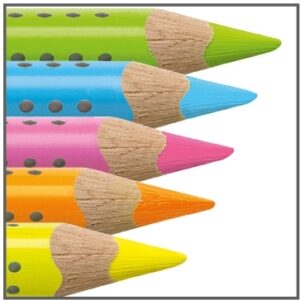 Akvarelinis pieštukas Faber-Castell GRIP Jumbo, 1vnt, neoninės geltonos spalvos - Image 3