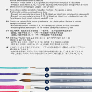 Teptukų rinkinys Faber-Castell Creative Studio, 6 vnt - Image 2