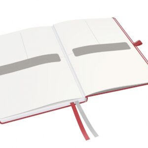 Sąsiuvinis Leitz Complete, A5, 80 lapų langeliais, raudonos spalvos - Image 3