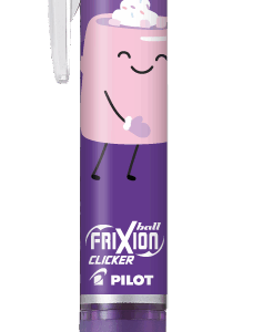 Gelinis rašiklis Pilot Frixion Clicker Fancy Violet 0.7 mm, ištrinamas, mėlynas rašalas
