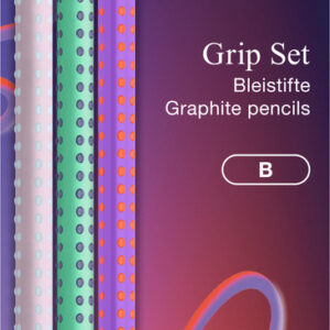 Rinkinys Faber-Castell Grip Flow Edition, 3 pieštukai B, blisterinėje pakuotėje
