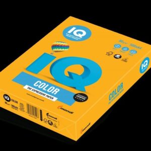 Spalvotas biuro popierius IQ, A4, 80g, AG10, ryškios aukso spalvos, 500 lapų