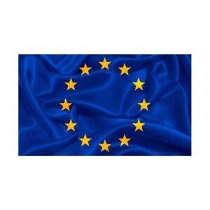 Vėliava Europos Sąjungos, 100x170cm, šilkografija, su kišene ir raišteliais