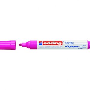 Tekstilės žymeklis Edding 4500, apvaliu galiuku, 2-3mm, neoninės rožinės spalvos