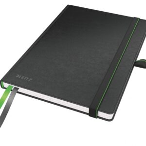 Sąsiuvinis Leitz Complete, A5, 80 lapų langeliais, juodos spalvos