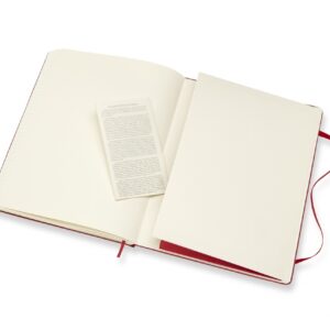 Užrašų knygutė Moleskine Classic 19x25cm, linijomis, kietu viršeliu, raudonos spalvos - Image 2