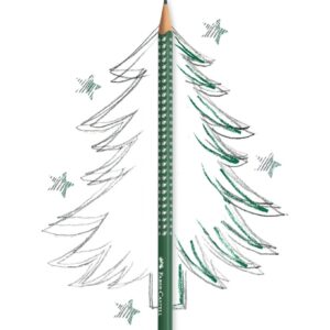 Pieštukas Faber-Castell Sparkle HB, žalios spalvos korpusas - Image 2