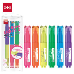 Teksto žymeklių rinkinys DELI Copypets, 1–4 mm, 6 spalvos