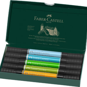 Žymekliai Faber-Castell Pitt Artist Pen, Animaals dvipusiai, 5 spalvų - Image 2