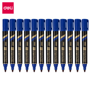 Permanentinis žymeklis DELI U102 apvalus 1,5 mm mėlynos spalvos - Image 3