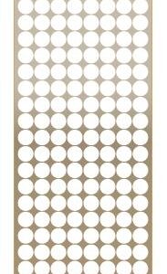 Lipdukai Charlot, apvalūs, Ø8mm, 136vnt pakuotėje, baltos spalvos
