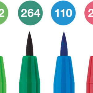 Teptukiniai rašikliai piešimui Faber-Castell Pitt Artist Pen, Springtime, 6 spalvų - Image 2
