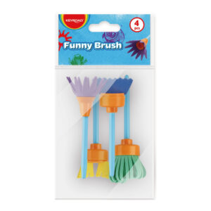 Teptukų rinkinys Keyroad Funny Brush, 4 vnt./pak.