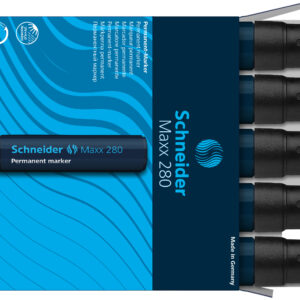 Permanentinis žymeklis Schneider 280, kirstu galiuku, 4 - 12mm, juodos spalvos - Image 5