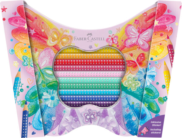201971_Gift set Sparkle colour pencils butterfly