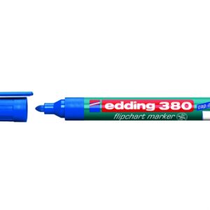 Žymeklis popieriui Edding 380, apvaliu galiuku, 1,5-3mm, mėlynos spalvos