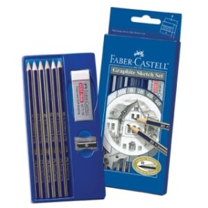 Pieštukų rinkinys Faber-Castell Goldfaber 1221, be trintuko, padrožti, 6vnt. - Image 2