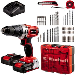 Einhell TE-CD 18/2 18750 RPM Beraktė 1,45 kg Juoda, Raudona