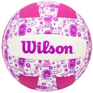 TINKLINIO kamuolys WILSON STAMP VB VIOLETINIS-BALTAS 789639