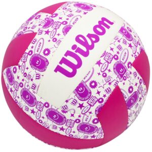 TINKLINIO kamuolys WILSON STAMP VB VIOLETINIS-BALTAS 789639 - Image 2