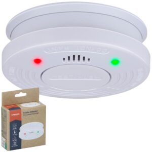 DŪMŲ JUTIKLIS LED LIGHT BATERIJA 10 METŲ 430874
