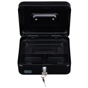 METALINĖ KASUTĖ PINIGAMS IR DOKUMENTAMS 20x8,5x16 CM BLACK + DECKER 2240053 - Image 6