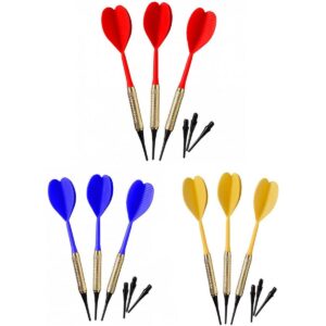 PLASTIKINĖS SMIGINIO STRĖLYTĖS DART 3VNT SAUGIOS GELTONOS BEST SPORTING 621186 - Image 2