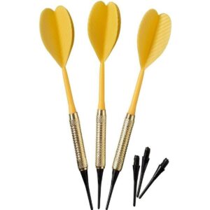 PLASTIKINĖS SMIGINIO STRĖLYTĖS DART 3VNT SAUGIOS GELTONOS BEST SPORTING 621186 - Image 5