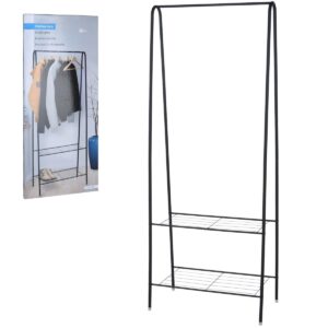 DRABUŽIŲ SPINTA KABINAMAS DRABUŽIŲ STOVAS SU LENTYNOMIS 60x34x151CM 235914