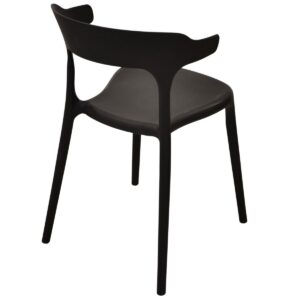 PLASTIKINĖ SODO KĖDĖ TERASAI IR BALKONUI JUODA 970358 - Image 3