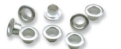 *Kniedės Kangaro BPE-01, 6mm, 100vnt. sidabro spalvos