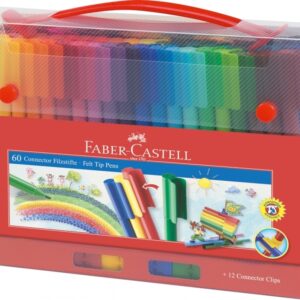 Flomasteriai Faber-Castell Connector felt-tip, 60 spalvų