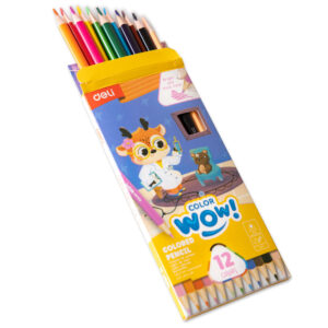 Spalvoti pieštukai DELI ColorWow tribriauniai, 12 spalvų - Image 6