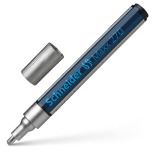 Žymeklis Schneider Paint Marker Maxx 270, 1-3mm, su aliejiniu tušu, sidabrinės spalvos