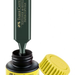 Teksto žymeklis Faber-Castell, geltonos spalvos, kirstu galiuku, 1,2 - 5mm - Image 4