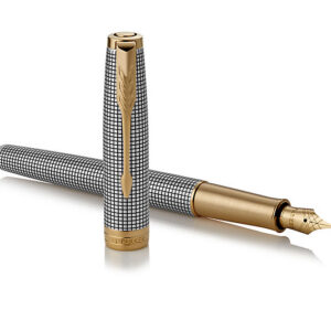 Plunksnakotis Parker Sonnet Silver Chiselled GT Fine - Image 3