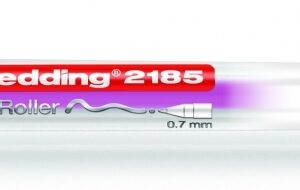 Gelinis rašiklis Edding Gel Roller 2185, 0.7mm, metalo efektu, rožinės spalvos