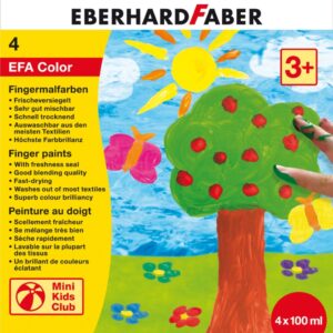 Dažai piešimui pirštais EberhardFaber, 4x100ml