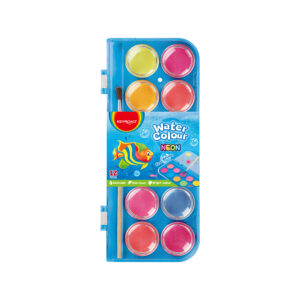 Akvareliniai dažai Keyroad, 12 neoninių spalvų