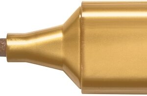 Teksto žymeklis Faber-Castell,1-5mm, kirstu galiuku, auksinės metallic spalvos - Image 3